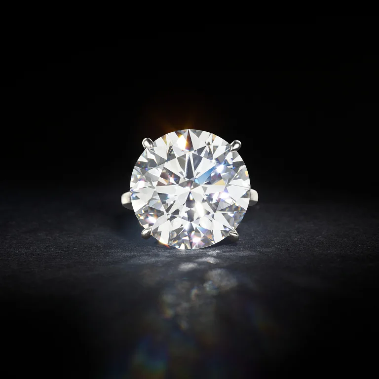 8 Carat Cushion Cut Statement | Ruby Red | D color | FL/IF | 14K White Gold