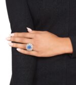 8 Carat Oval Statement | Royal Blue Sapphire | 14K White Gold | Heirloom-Worthy Glow - Image 4