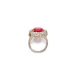 8 Carat Round Brilliant Statement | Ruby Red | 14K White Gold | Heirloom-Worthy Glow - Image 3