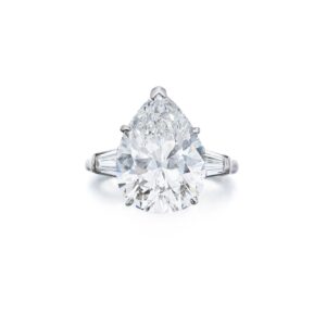 8 Carat Pear Statement | Brilliant White | SI | 14K White Gold | Radiant Elegance