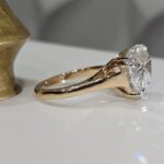 8 Carat Heart Shape Statement | Brilliant White / F color | SI | 14K White Gold - Image 4