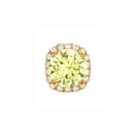 8 Carat Round Brilliant Statement | Fancy Yellow | 14K White Gold