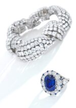 8 Carat Round Brilliant Statement | Royal Blue Sapphire | 14K White Gold | Refined Grandeur - Image 3