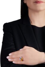 8 Carat Pear Statement | Fancy Yellow | 14K White Gold | Colour-Collector’s Treasure - Image 4