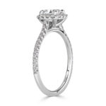 1.5 Carat Cushion Diamond Ring | Brilliant White | 14K White Gold | Elegant Sparkle - Image 3