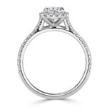 1.5 Carat Cushion Diamond Ring | Brilliant White | 14K White Gold | Elegant Sparkle - Image 4
