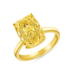 6 Carat Cushion Statement | Fancy Yellow | 18K Yellow Gold | Colour-Collector’s Treasure - Image 2
