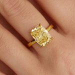 6 Carat Cushion Statement | Fancy Yellow | 18K Yellow Gold | Colour-Collector’s Treasure - Image 6