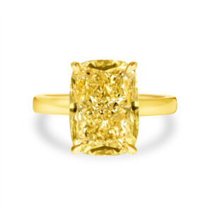 6 Carat Cushion Statement | Fancy Yellow | 18K Yellow Gold | Colour-Collector’s Treasure