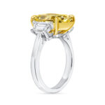 Radiant Statement | Fancy Yellow | SI | 18K Gold | Colour-Collector’s Treasure | Heirloom - Image 2