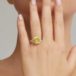Radiant Statement | Fancy Yellow | SI | 18K Gold | Colour-Collector’s Treasure | Heirloom - Image 3
