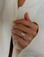 1.5 Carat Oval Statement | Brilliant White | 14K White Gold | Graceful Brilliance - Image 2