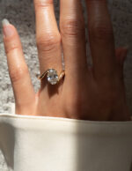 1.5 Carat Oval Statement | Brilliant White | 14K White Gold | Graceful Brilliance - Image 5