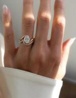 1.5 Carat Oval Statement | Brilliant White | 14K White Gold | Graceful Brilliance