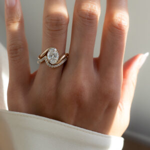 1.5 Carat Oval Statement | Brilliant White | 14K White Gold | Graceful Brilliance