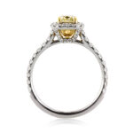 1.5 Carat Radiant Diamond Ring | Fancy Yellow | 14K White Gold | A Crown-Worthy Fancy Rarity - Image 4
