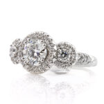 1.5 Carat Round Brilliant Diamond Ring | Brilliant White | 14K White Gold - Image 2