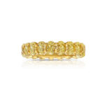 Oval Eternity Band | Fancy Yellow | 14K White Gold | Sunlit Royal Radiance | Signature - Image 2