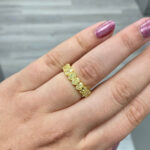 Oval Eternity Band | Fancy Yellow | 14K White Gold | Sunlit Royal Radiance | Signature