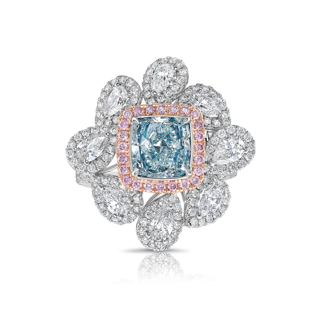 1.5 Carat Cushion Statement | Fancy Yellow | 14K White Gold | Colour-Collector’s Treasure