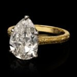 3.73 Carat Pear Statement | Brilliant White | 14K White Gold | A Classic Statement - Image 5