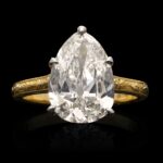 3.73 Carat Pear Statement | Brilliant White | 14K White Gold | A Classic Statement