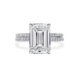 3 Carat Emerald Halo Diamond Ring | 18K Gold | Quiet Power | Heirloom