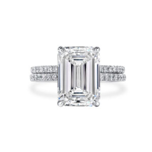 3 Carat Emerald Halo Diamond Ring | 18K Gold | Quiet Power | Heirloom