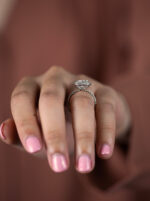 5.19 Carat Cushion Halo Diamond Ring | Brilliant White | 18K Gold | Radiant Elegance - Image 3