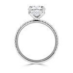 4 Carat Oval Diamond Ring | Brilliant White | 14K White Gold | Quiet Power | Signature - Image 5