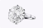 12 Carat Round Brilliant Diamond Ring | Brilliant White | 18K Gold | Unparalleled Brilliance - Image 2