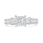 1.5 Carat Princess Diamond Ring | Brilliant White | 18K Gold | Classic Charm | Signature - Image 2