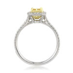1.5 Carat Radiant Diamond Ring | Fancy Yellow | 14K White Gold | A Crown-Worthy Fancy Rarity - Image 4