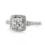 1.5 Carat Princess Diamond Ring | Brilliant White | 14K White Gold | Refined Light - Image 2