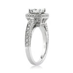1.5 Carat Princess Diamond Ring | Brilliant White | 14K White Gold | Refined Light - Image 3