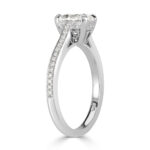 1.4 Carat Oval Diamond Ring | Brilliant White | 14K White Gold | Pure Sophistication - Image 3