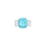 9 Carat Cushion Statement | Paraiba Blue | 14K White Gold | Refined Grandeur | Heirloom
