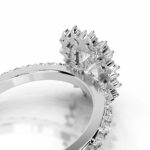 9 Carat Cushion Statement | Brilliant White | SI | 14K White Gold | Timeless Brilliance - Image 2