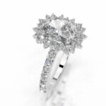 9 Carat Cushion Statement | Brilliant White | SI | 14K White Gold | Timeless Brilliance - Image 4