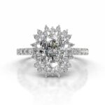 9 Carat Cushion Statement | Brilliant White | SI | 14K White Gold | Timeless Brilliance