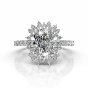 9 Carat Cushion Statement | Brilliant White | SI | 14K White Gold | Timeless Brilliance