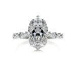9 Carat Cushion Statement | Brilliant White | VS | 14K White Gold | Radiant Elegance - Image 2