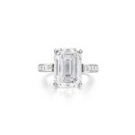 9 Carat Emerald-cut Statement | Type IIa | FL/IF | 14K White Gold - Image 2
