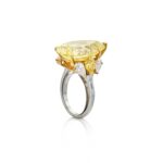 9 Carat Round Brilliant Statement | Fancy Yellow | 14K White Gold - Image 2