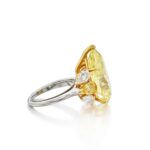 9 Carat Round Brilliant Statement | Fancy Yellow | 14K White Gold - Image 3