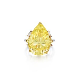 9 Carat Round Brilliant Statement | Fancy Yellow | 14K White Gold
