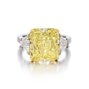9 Carat Round Brilliant Statement | Fancy Yellow | 14K White Gold