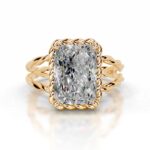 9 Carat Radiant Statement | Type IIa | Brilliant White / D color | FL/IF | 14K White Gold
