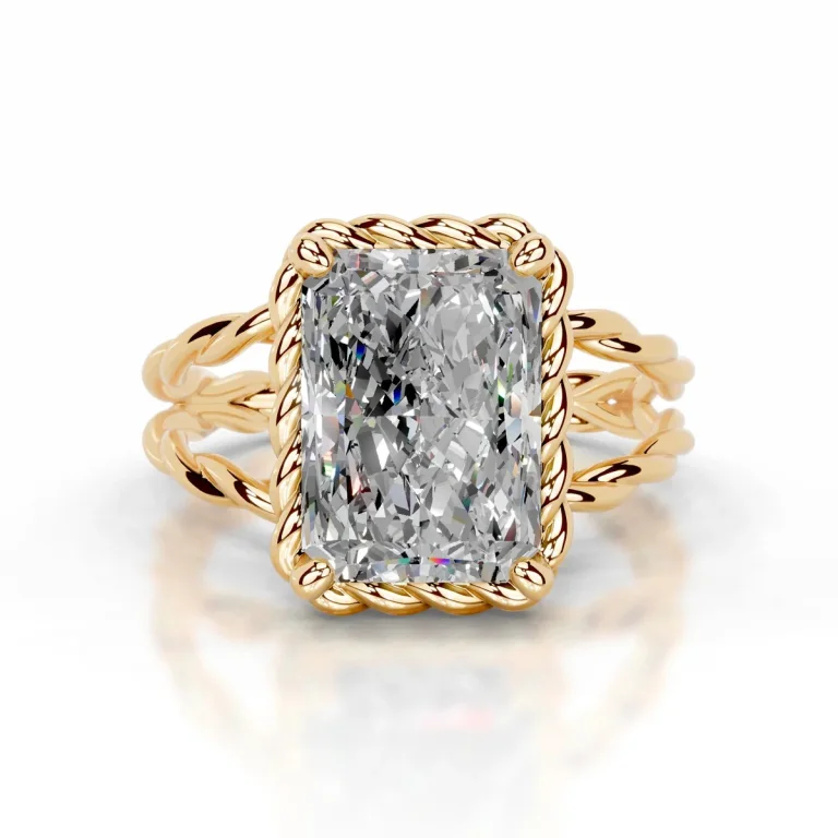 9 Carat Radiant Statement | Type IIa | Brilliant White / D color | FL/IF | 14K White Gold