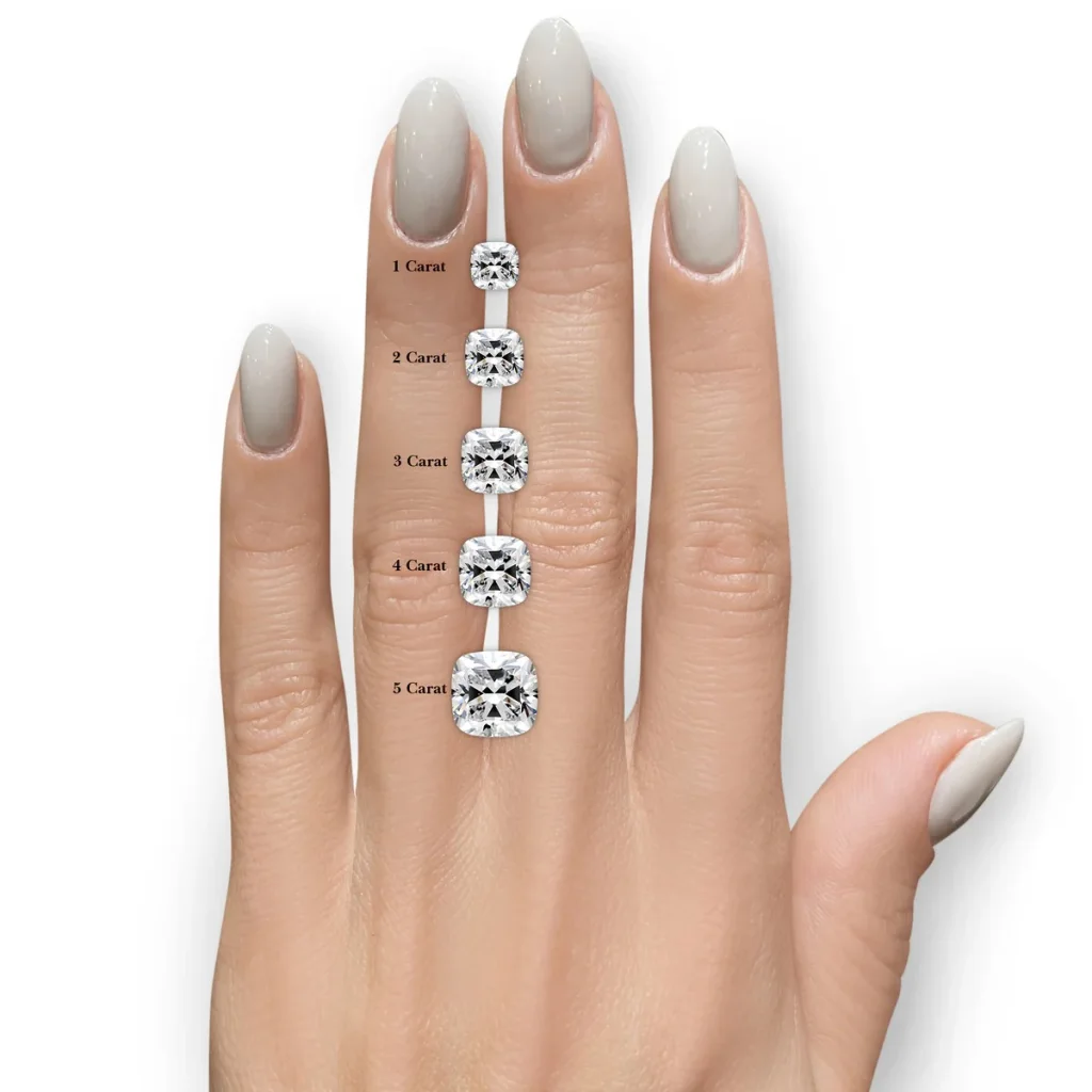 9 Carat Cushion Statement | Brilliant White | VS | 14K White Gold | Refined Grandeur